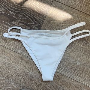 Frankie’s Bikinis Oceanside Braided Double Strap Cheeky Bikini Bottoms